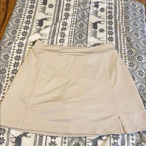 Skort in khaki color